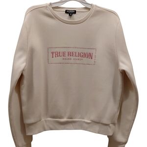 True Religion Cream Sweatshirt for Women
